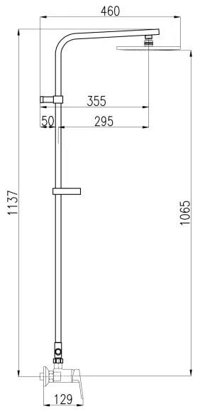 RAV Slezák CO182.5/6 - Sprchová súprava s vodovodnou batériou COLORADO, lesklý chróm
