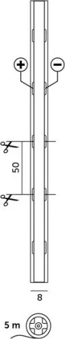 LED pás TRAMO LED/50W/24V 5m 6500K