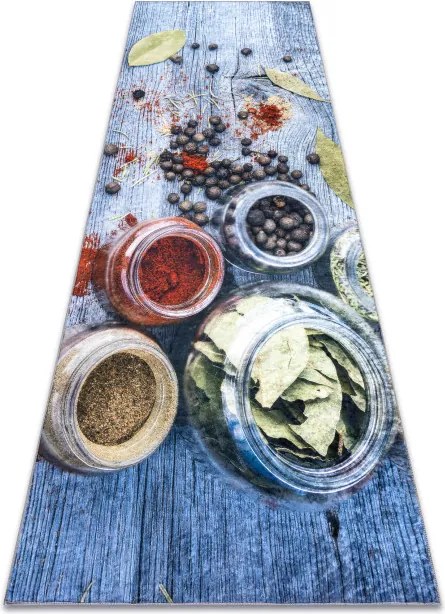 Protišmykový koberec / behúň ANDRE 33550 modrý / zelený