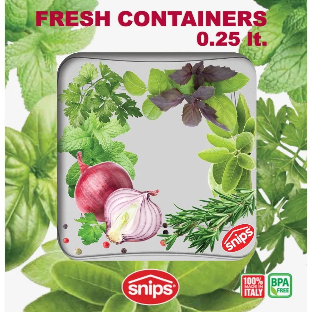 Sada 3 škatuliek na potraviny Snips Classic, 0,25 l
