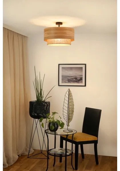 Brilagi - Prisadený luster MONTANA BOHO 1xE27/15W/230V pr. 45 cm hnedá