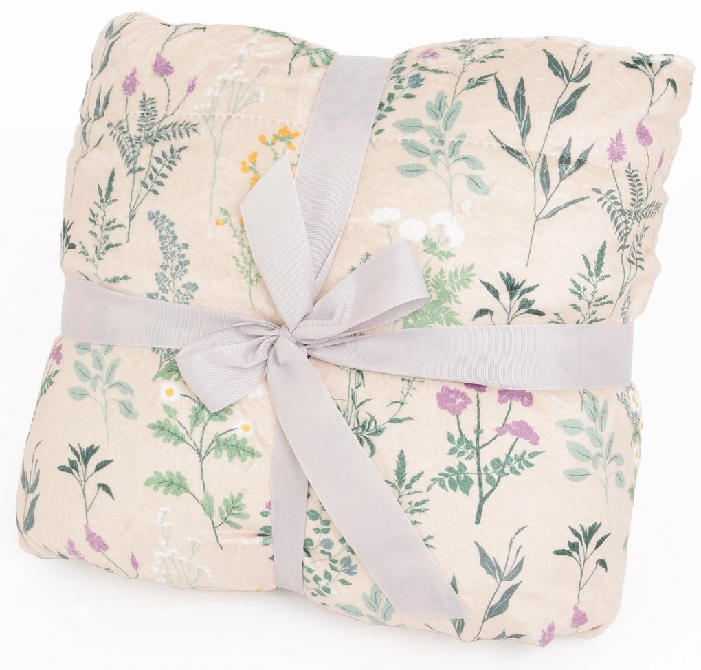 Baránková deka mikroplyš Digital 150 × 200 cm – Bianca béžová