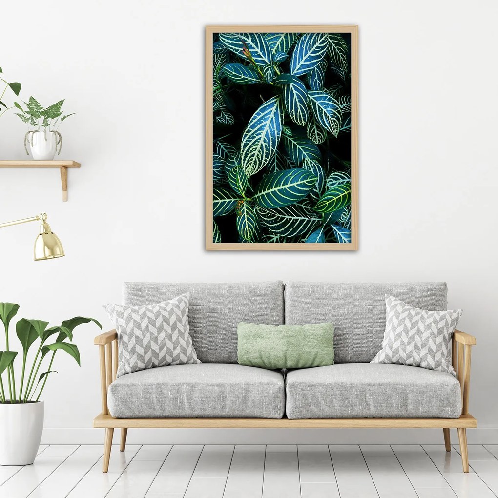 Gario Plagát Šťavnaté zelené listy Farba rámu: Bez rámu, Rozmery: 30 x 45 cm