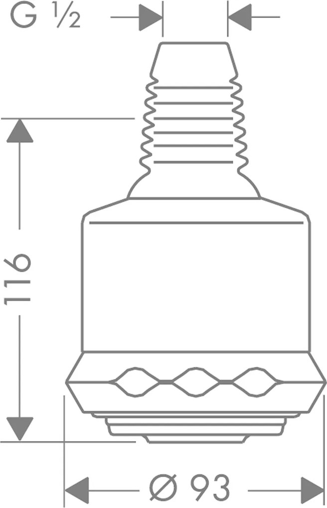 Hansgrohe Clubmaster, hlavová sprcha 90 3jet, chrómová, HAN-28496000