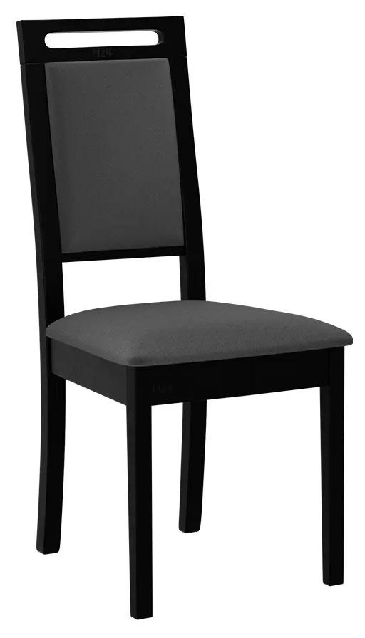 Čalúnená jedálenská stolička Heven XV, Morenie: čierny, Poťahové látky: Hygge D20