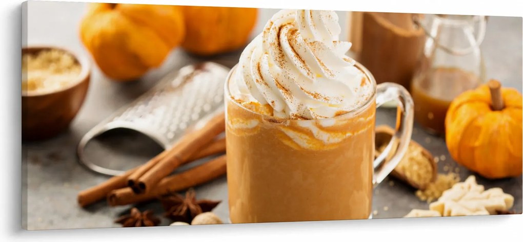 Obraz - Tekvicové latte (120x50 cm)