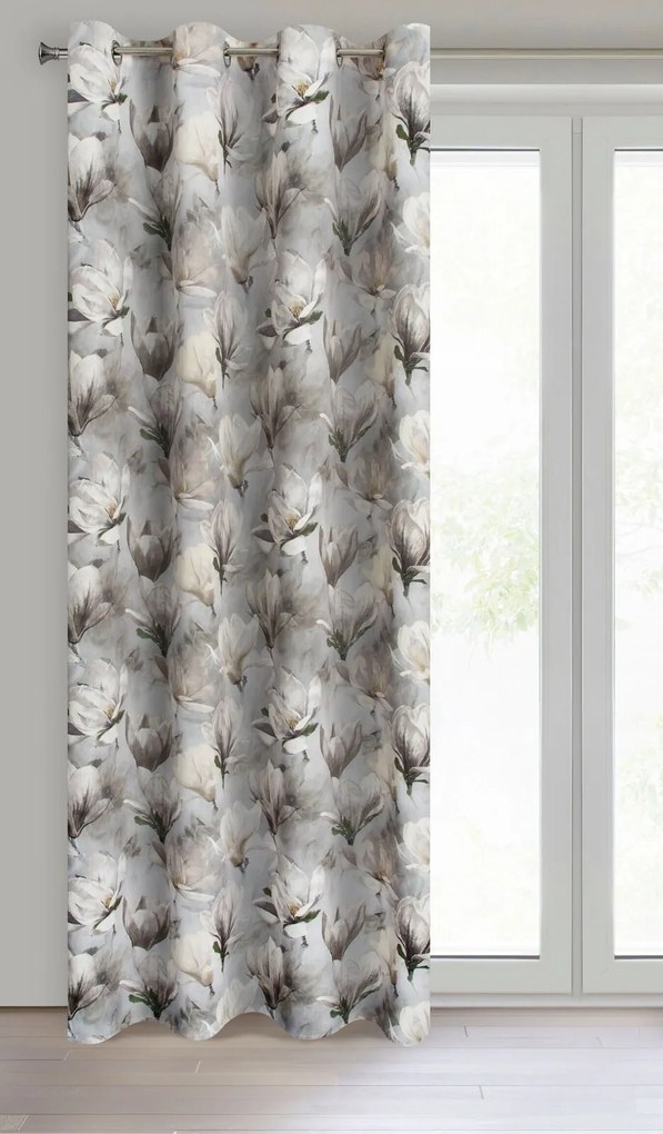 ZATEMŇOVACÍ ZÁVES NA KRÚŽKOCH LARI 140X250 CM VZOROVANÁ