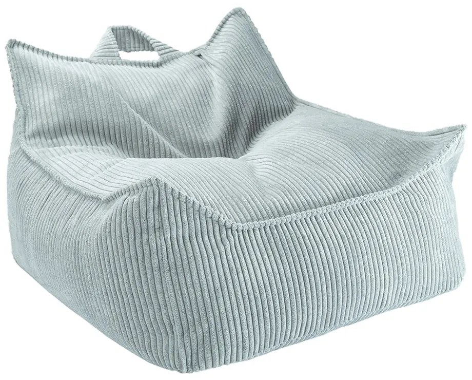 Menčestrový detský sedací vak v mentolovej farbe Chair – Wigiwama