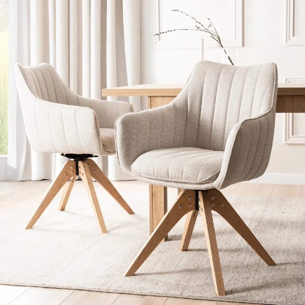 PROXIMA.store - Otočná jedálenská stolička LEMON FARBA: béžová