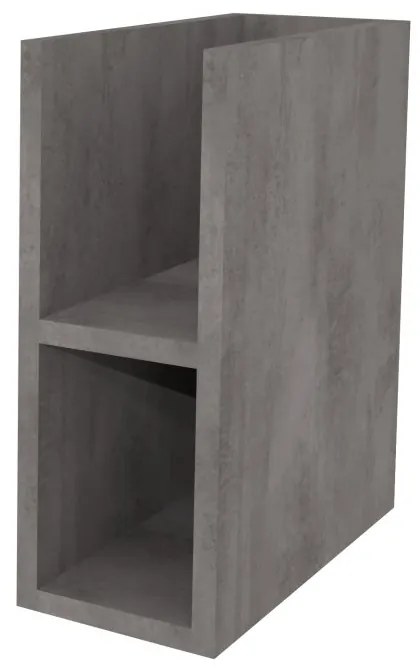 Mereo Aira, kúpeľňová skrinka 20 cm, spodná, Multidecor, Betón tmavosivý, MER-CN797SBET2