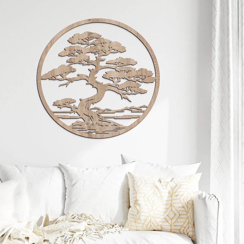 DUBLEZ | Drevený strom života - Bonsaj v kruhu