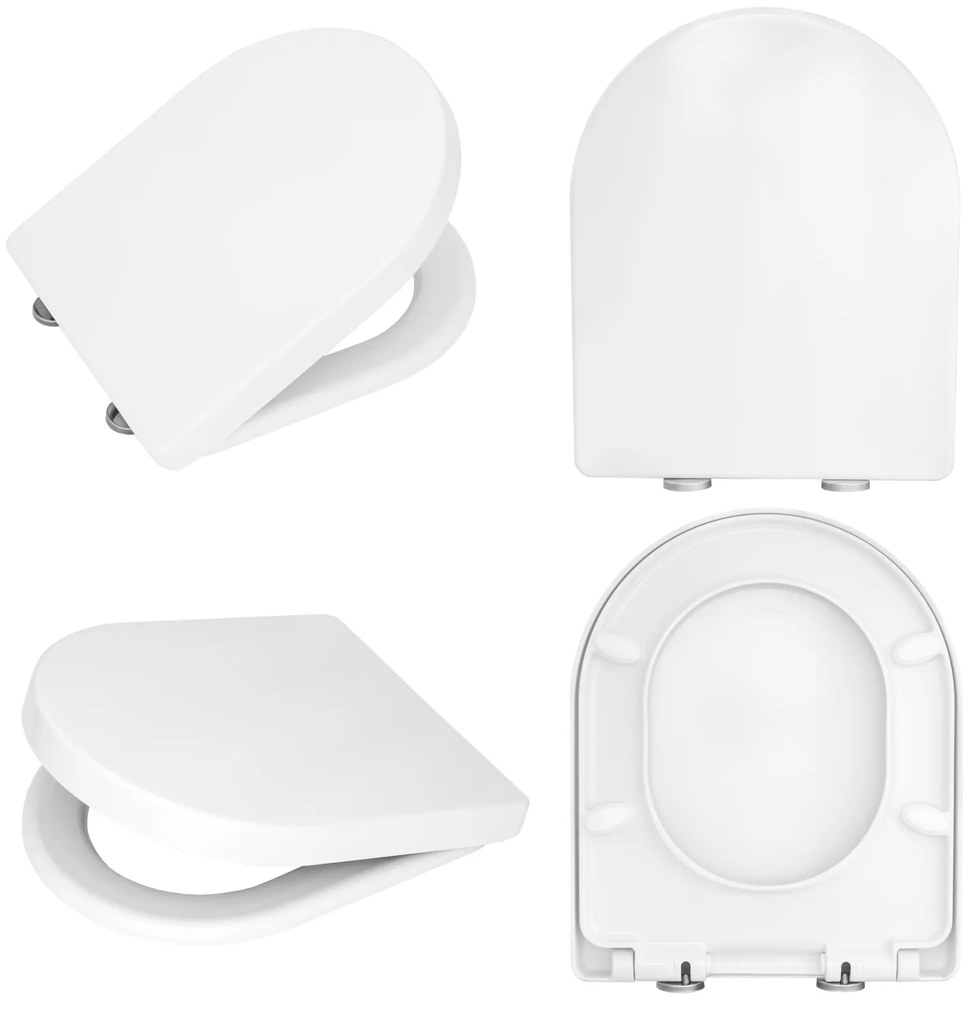 Gamma Sewilla D4, WC sedadlo 420x345mm, SoftClose, biela lesklá, GMA-D4