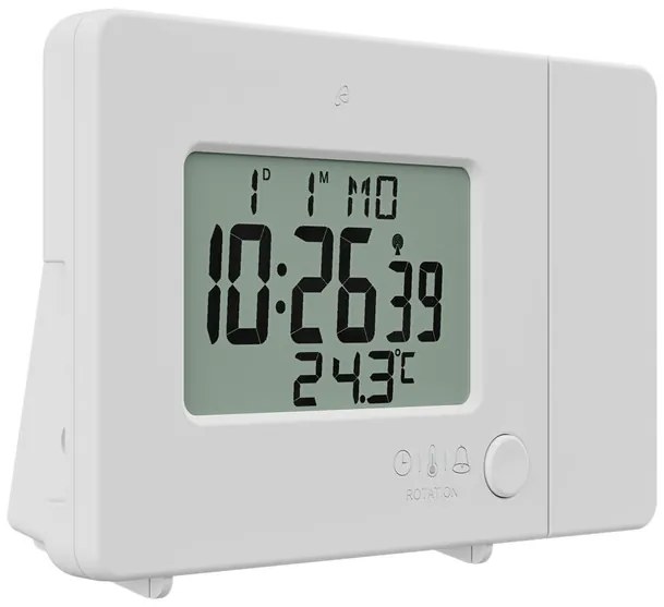 AURIOL® Rádiobudík s projekciou SFPW 360 B1 (biela) (100344113)