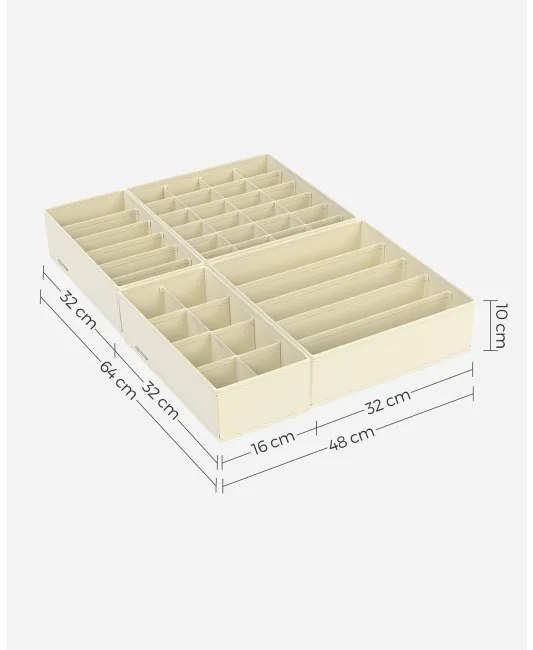 Set organizérov na bielizeň RUS008M01 (8 ks)
