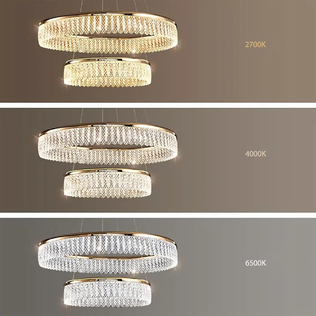 Toolight Toolight, LED stropné svietidlo, 72W, 3500lm, APP1750-CP, zlatá, OSW-04047