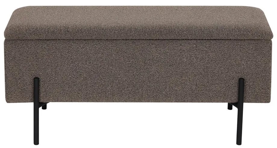 Hnedá lavica z textílie buklé Watford – House Nordic