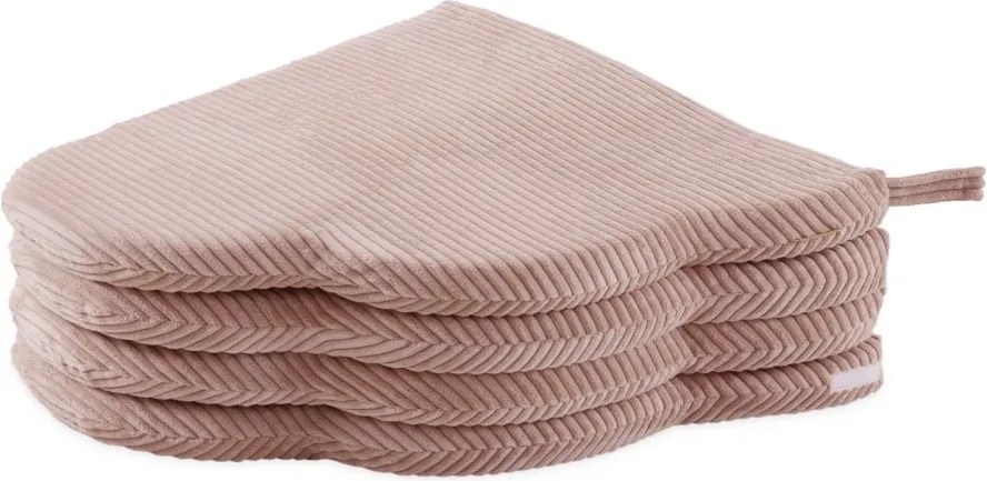 Kvetinová podložka 115x115x5cm, ružová, prémiový menčester