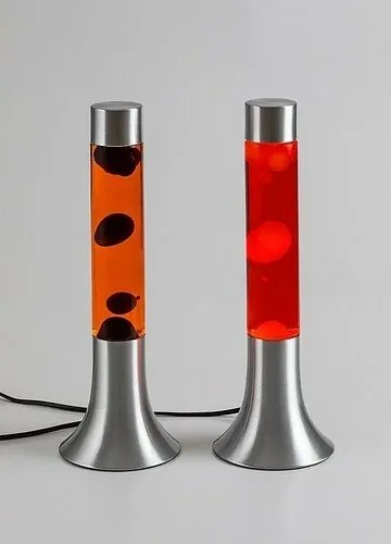 Rabalux 76026 dekoratívna lávová stolná LED lampa Poppilol, oranžovočervená