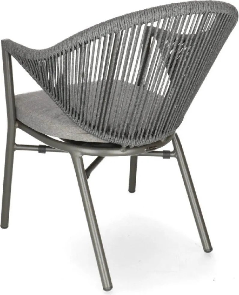 CUBA LIBRE  záhradná stolička s podrúčkami antracit