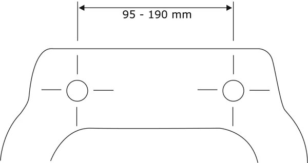 WENKO 23443100-WC sedadlo KOS 44x37 cm čierna/strieborná