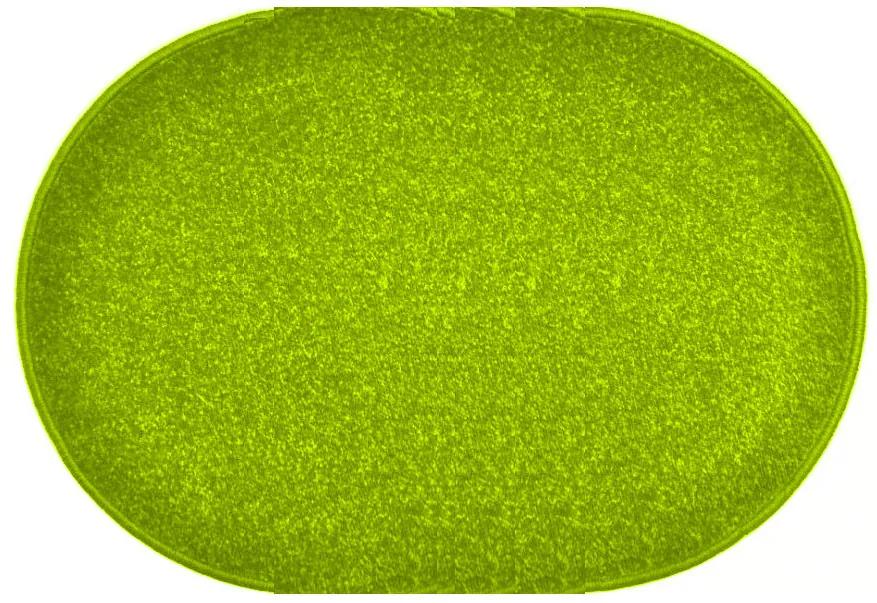 Vopi koberce Kusový koberec Eton zelený ovál - 50x80 cm