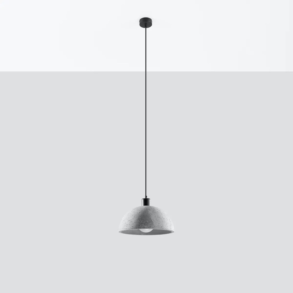 Závesné svietidlo Pablito, 1x betónové tienidlo