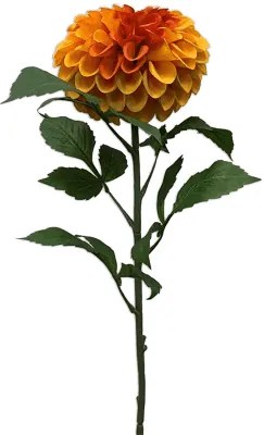 Umelý kvet dahlia pompon oranžová 74 cm