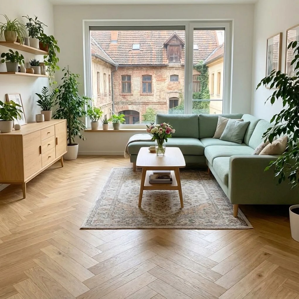 Egibi, Vinylová podlaha kliková Canadian Design Herringbone Jägerndorf, 625 x 125 mm