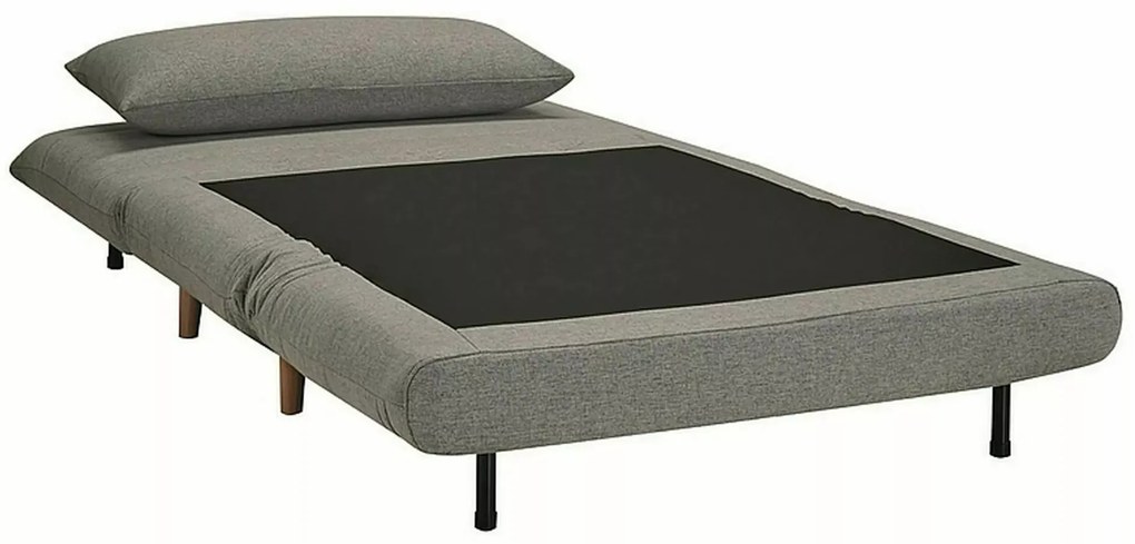 Sivé rozkladacie kreslo SPIKE