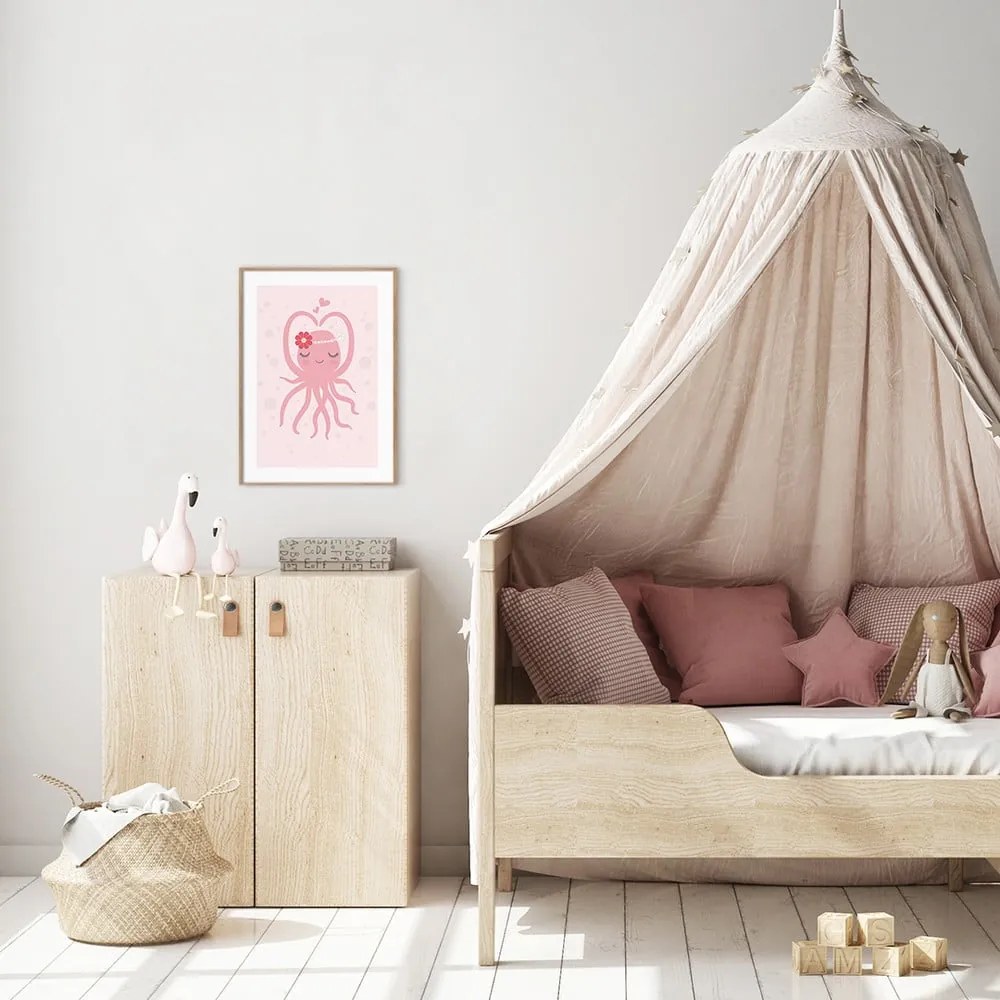 Detský obrázok 30x40 cm Oktopus – Malerifabrikken