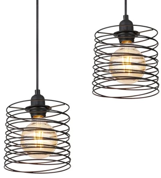 Globo 15640-4H - Luster na lanku TILLY 4xE27/60W/230V čierny