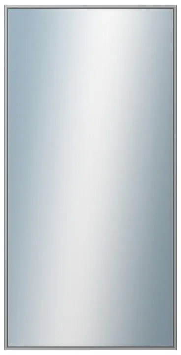 DANTIK - Zrkadlo v rámu, rozmer s rámom 50x100 cm z lišty Hliník šedá (7269006)