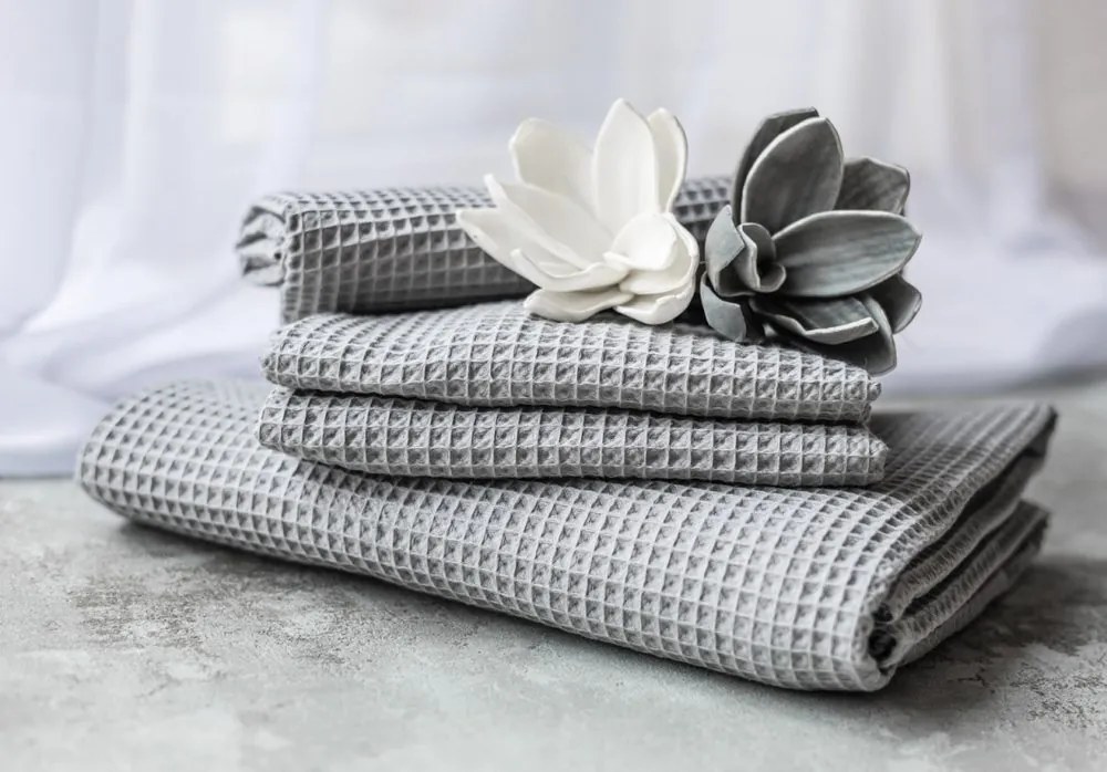 Polášek Vaflová osuška - Krémová | 70 x 140 cm