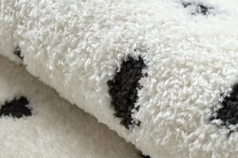 Dywany Łuszczów, Kusový koberec Mode 8508 cream/black, 160x220, biela, chodba / predsieň