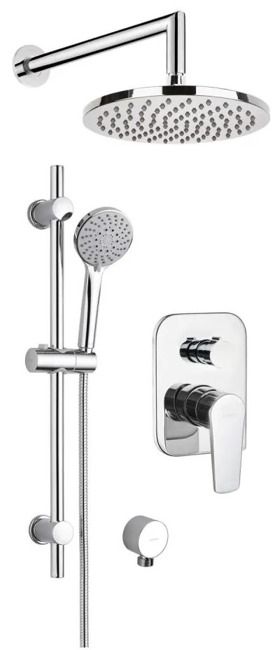 Deante NAC_09GA - Sprchová súprava s podomietkovou batériou ALPINIA, lesklý chróm