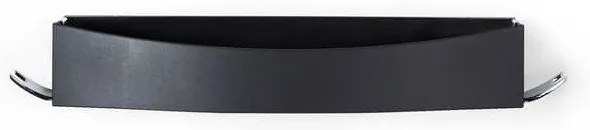 Čierna nástenná samodržiaca polička Compactor Clever Flip Shower Shelf