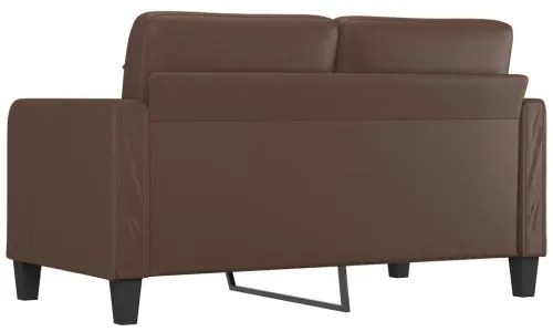 vidaXL 2-miestna pohovka hnedá 140 cm umelá koža-