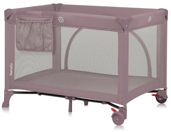 Lionelo - Cestovná postieľka LAURA Pink Nude