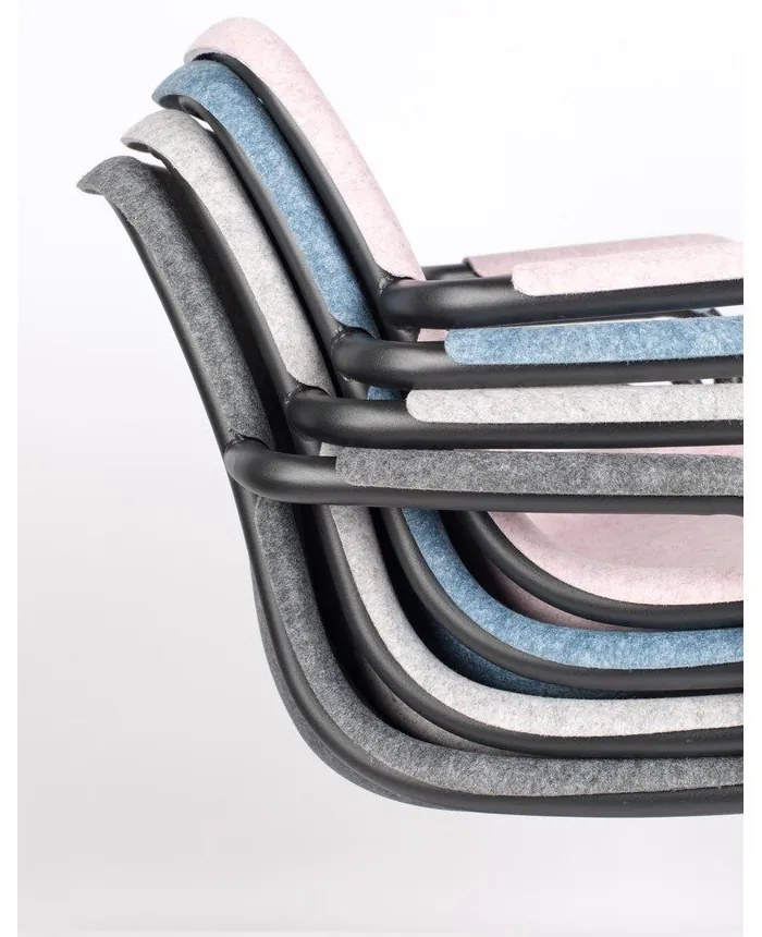 Svetloružové jedálenské stoličky v súprave 2 ks Thirsty – Zuiver