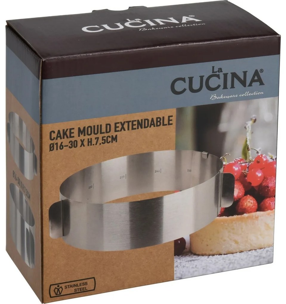 La Cucina Roztiahnuteľná tortová forma, pr. 16 - 30 cm
