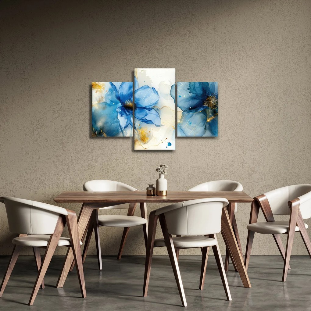 Obraz - Kvetinová, atramentová maľba (90x60 cm)