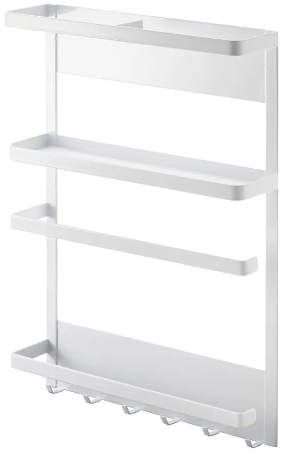 Veľký biely magnetický držiak do kuchyne YAMAZAKI Tower Magnetic Side Rack