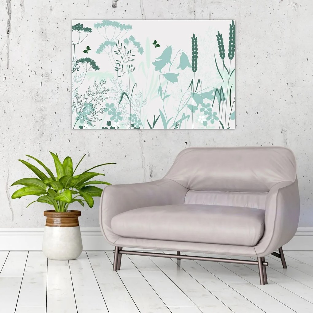 Obraz - Lúka vektor (90x60 cm)