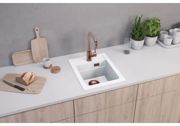 ALVEUS 1139079 - Kuchynský drez ATROX 50x40 cm granit/biela