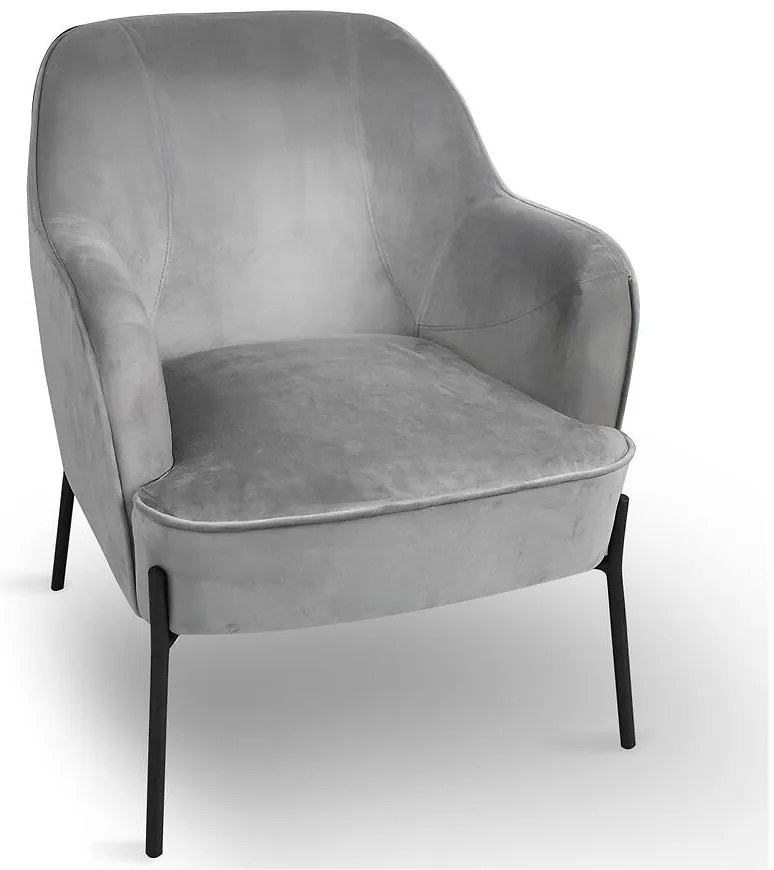 Kreslo Bob WX-2924 Light Grey Velvet 12