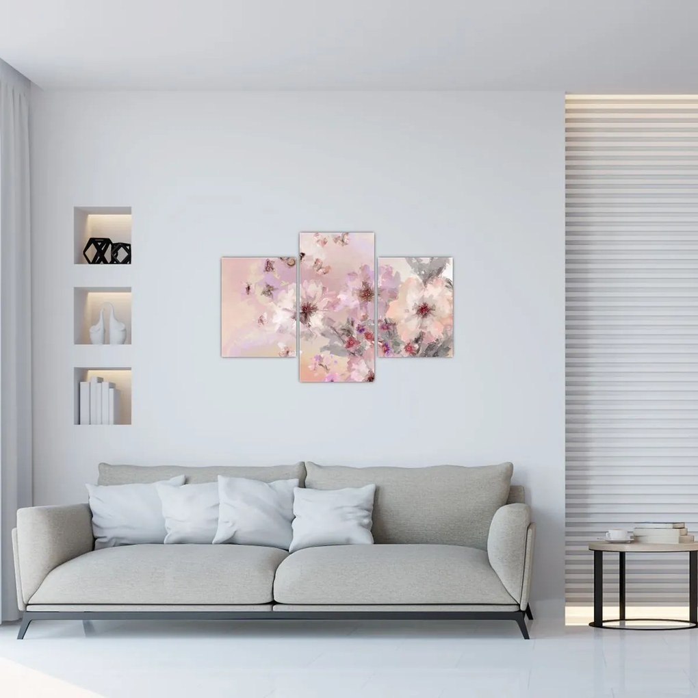 Obraz - Umelecká koláž s motýľmi (90x60 cm)
