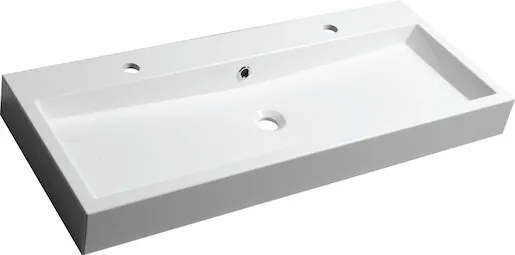 Sapho Orinoko umývadlo 100x42 cm 2 otvory pre batériu, s prepadom OR101