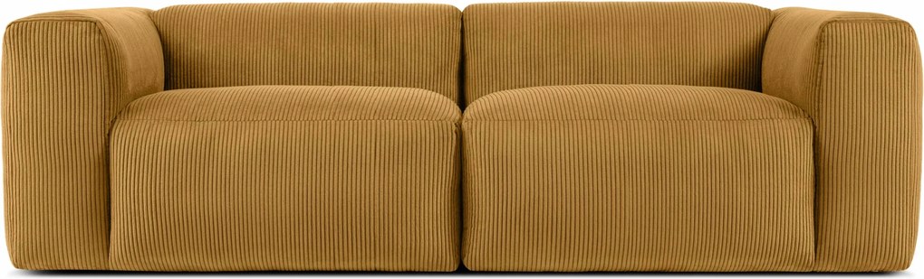 Dvojmiestna modulárna pohovka s obláčikom Konsimo Buffo žltá