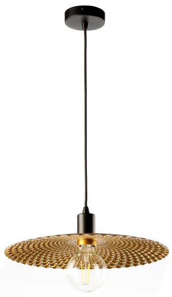 ONLI - Luster na lanku GOLDEN 1xE27/22W/230V zlatá/čierna