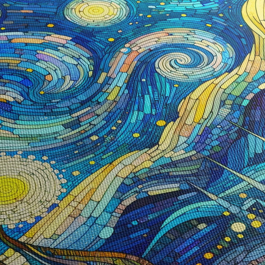 Obraz – Mozaika hviezdnej noci (150x105 cm)